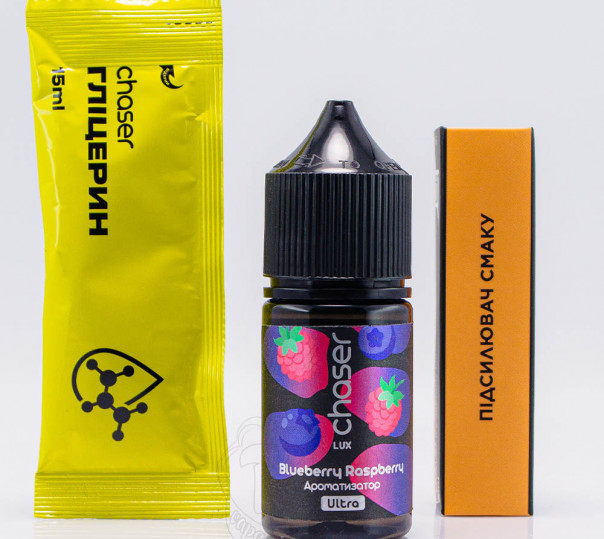 Жидкость Chaser Lux Salt Blueberry Raspberry 30ml 50mg со вкусом черники с малиной (набор компонентов)