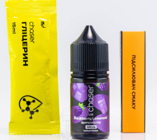 Рідина Chaser Lux Salt Blackberry Lemonade 30ml 50mg зі смаком ожинового лимонаду (набір компонентів)