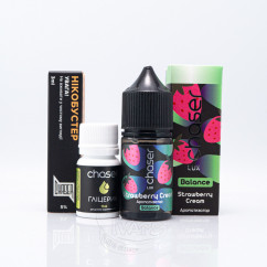 Chaser Lux Salt Strawberry Cream 30ml 50mg Рідина