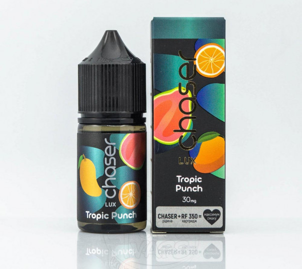 Рідина Chaser Lux Salt Tropic Punch 30ml 30mg на сольовому нікотині зі смаком манго та апельсина