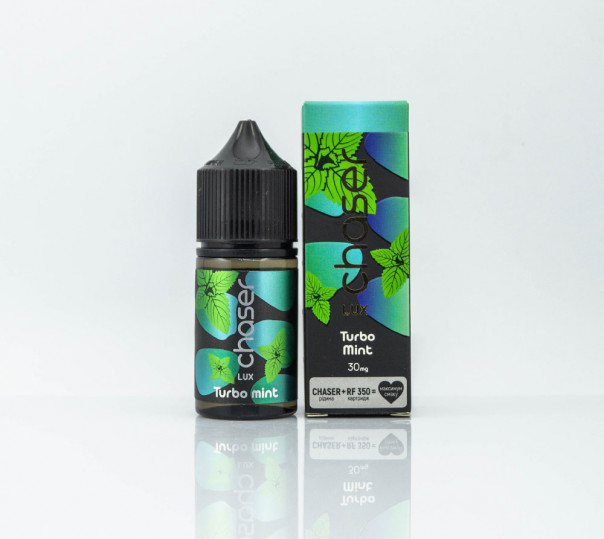 Рідина Chaser Lux Salt Turbo Mint 30ml 30mg на сольовому нікотині зі смаком м'яти