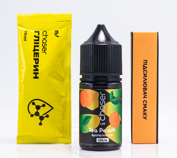 Рідина Chaser Lux Salt Tea Peach 30ml 50mg зі смаком персикового чаю (набір компонентів)