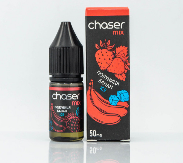 Жидкость Chaser Mix ICE Salt Клубника Банан Ice 10ml 30mg на солевом никотине