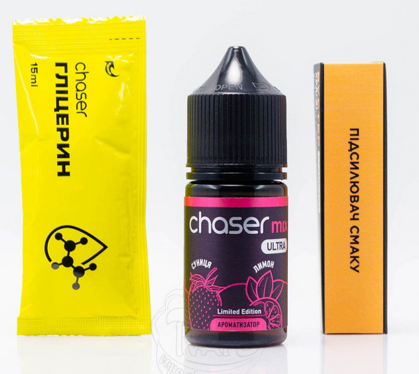 Жидкость Chaser Mix Ultra Salt Земляника Лимон 30ml 65mg (набор компонентов)