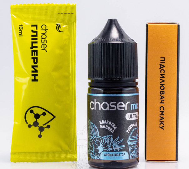 Жидкость Chaser Mix Ultra Salt Голубая малина лимонад 30ml 50mg (набор компонентов)