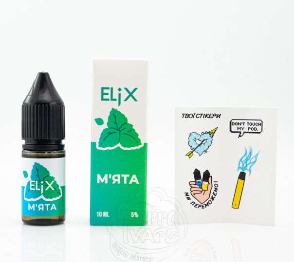 Рідина Elix Salt М'ята 10ml 30mg на сольовому нікотині