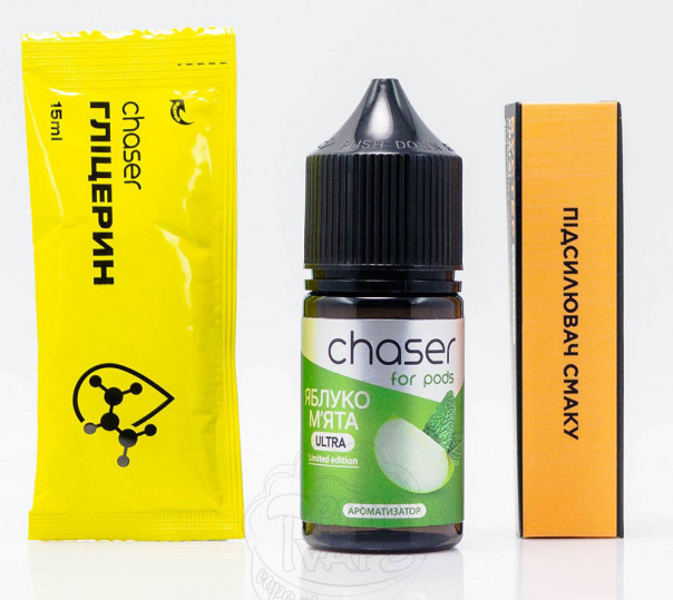 Жидкость Chaser For Pods Ultra Salt Яблоко Мята 30ml 50mg (набор компонентов)
