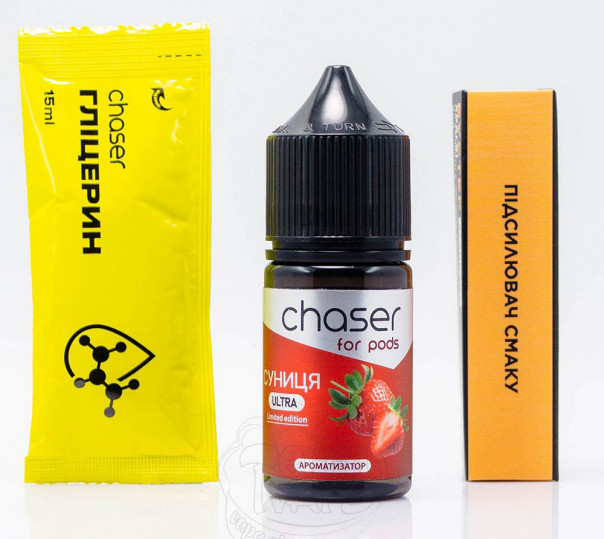 Жидкость Chaser For Pods Ultra Salt Земляника 30ml 65mg (набор компонентов)