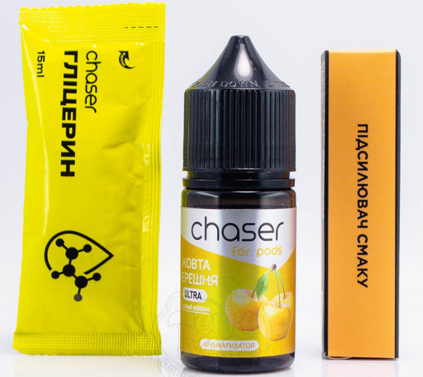 Жидкость Chaser For Pods Ultra Salt Желтая Черешня 30ml 65mg (набор компонентов)