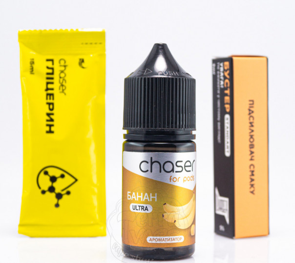 Жидкость Chaser For Pods Ultra Salt Банан 30ml 65mg (набор компонентов)