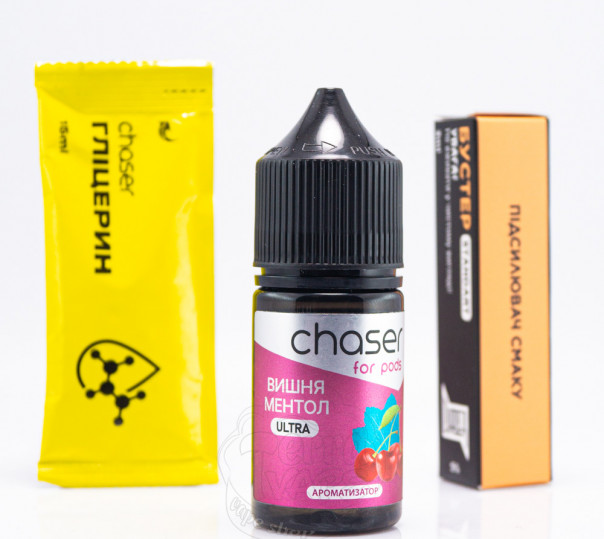 Рідина Chaser For Pods Ultra Salt Вишня Ментол 30ml 50mg на (набір компонентів)