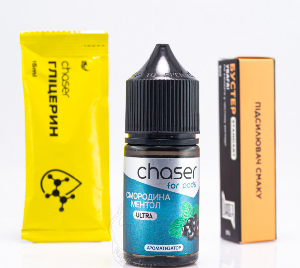 Рідина Chaser For Pods Ultra Salt Смородина ментол 30ml 50mg (набір компонентів)