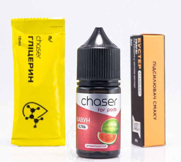 Жидкость Chaser For Pods Ultra Salt Арбуз 30ml 65mg (набор компонентов)
