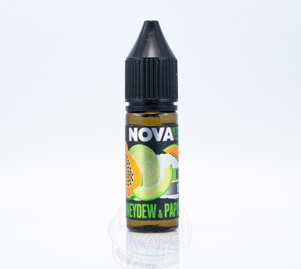 Рідина Nova Salt Honeydew Papaya 15ml 50mg на сольовому нікотині зі смаком дині та папайї