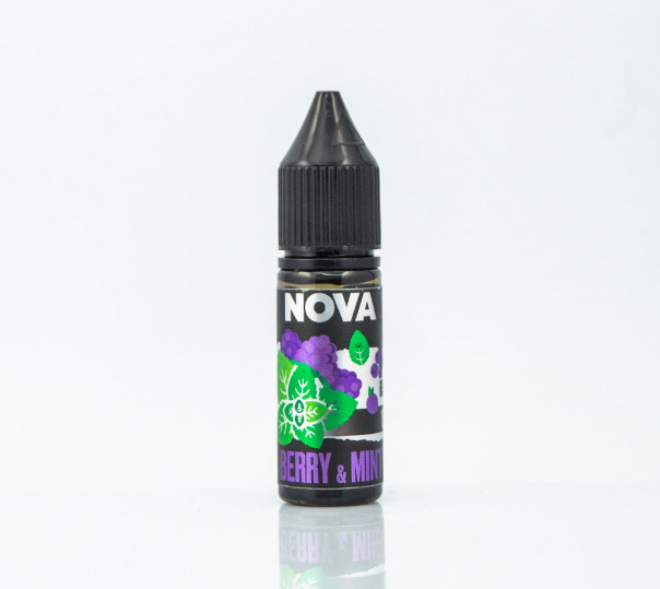 Жидкость Nova Salt Berry Mint 15ml 30mg на солевом никотине со вкусом лесных ягод с мятой