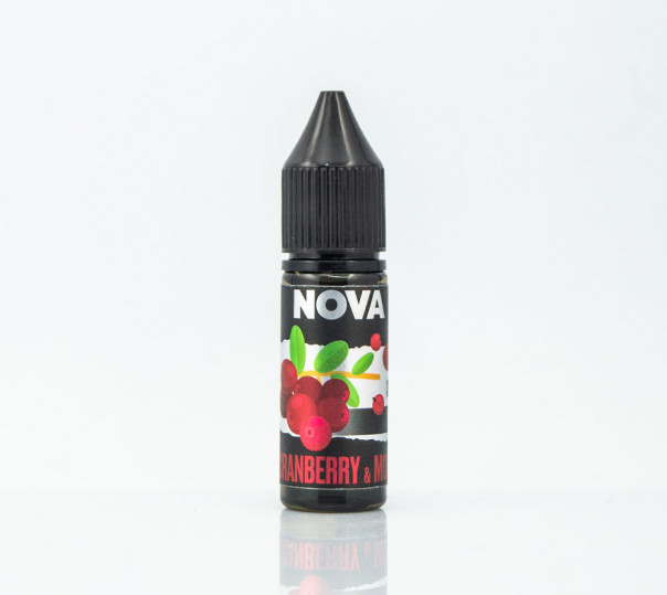 Жидкость Nova Salt Cranberry Mors 15ml 30mg на солевом никотине со вкусом клюквенного морса