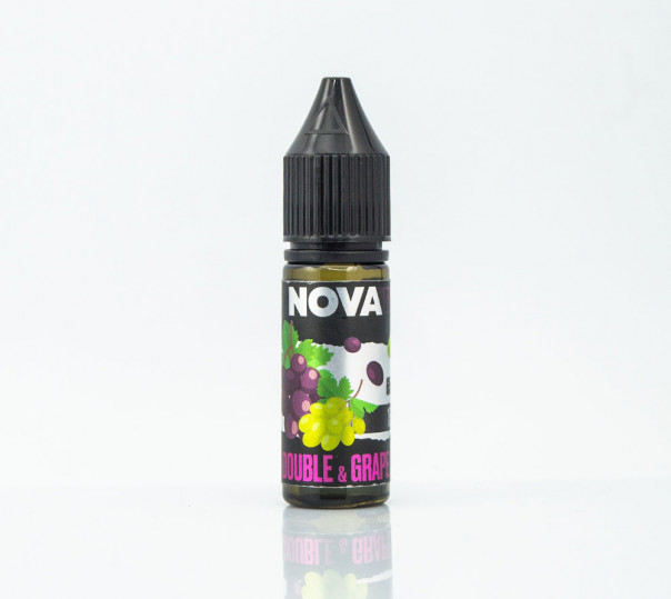 Жидкость Nova Salt Double Grape 15ml 30mg на солевом никотине со вкусом винограда