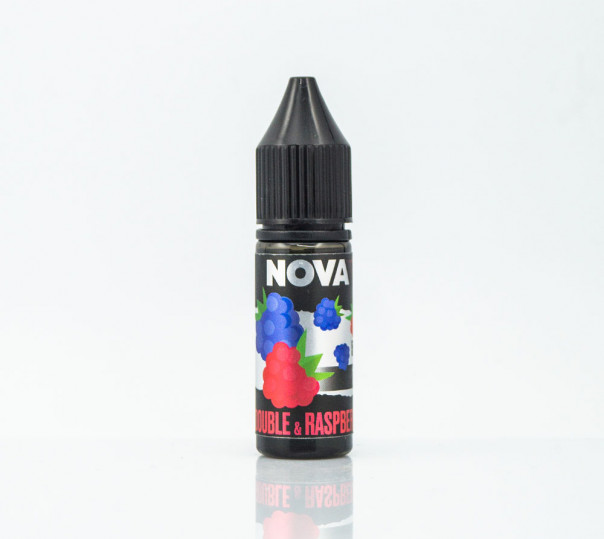 Жидкость Nova Salt Double Raspberry 15ml 30mg на солевом никотине со вкусом малины