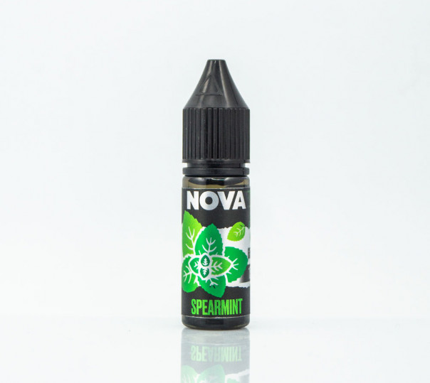 Рідина Nova Salt Spearmint 15ml 30mg на сольовому нікотині зі смаком м'ятної жуйки