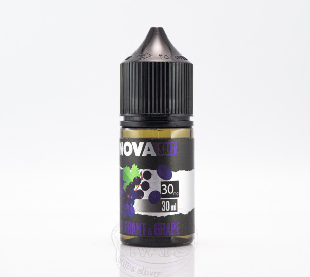 Рідина Nova Salt Blackcurrant Grape 30ml 30mg на сольовому нікотині зі смаком черной смородины и винограда