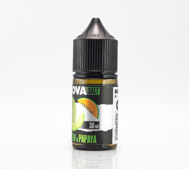 Рідина Nova Salt Honeydew Papaya 30ml 30mg на сольовому нікотині зі смаком дині та папайї