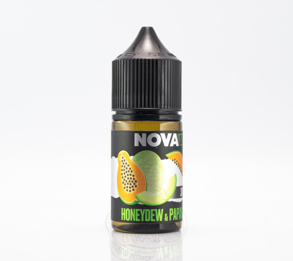 Рідина Nova Salt Honeydew Papaya 30ml 30mg на сольовому нікотині зі смаком дині та папайї