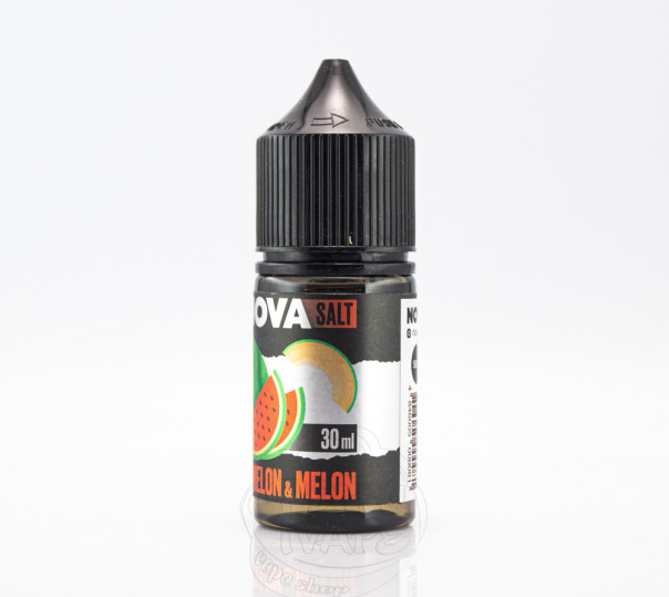 Рідина Nova Salt Watermelon Melon 30ml 30mg на сольовому нікотині зі смаком кавуна та дині