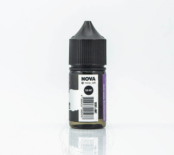 Рідина Nova Salt Berry Mint 30ml 30mg на сольовому нікотині зі смаком лісових ягід з м'ятою