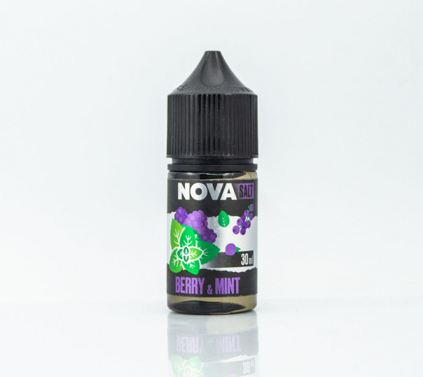 Жидкость Nova Salt Berry Mint 30ml 30mg на солевом никотине со вкусом лесных ягод с мятой