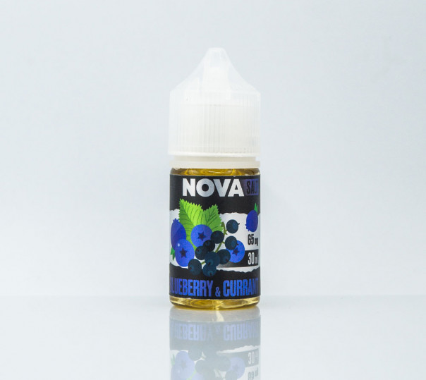 Рідина Nova Salt Blueberry Currant 30ml 30mg на сольовому нікотині зі смаком чорниці та смородини