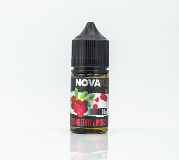 Жидкость Nova Salt Cranberry Mors 30ml 30mg на солевом никотине со вкусом клюквенного морса