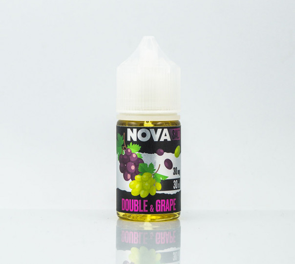 Рідина Nova Salt Double Grape 30ml 30mg на сольовому нікотині зі смаком винограду