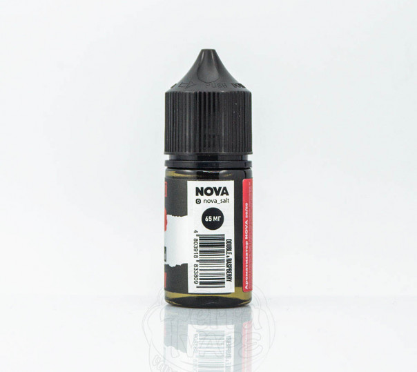 Рідина Nova Salt Double Raspberry 30ml 30mg на сольовому нікотині зі смаком малини