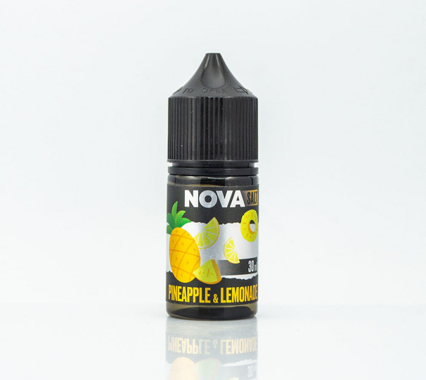 Рідина Nova Salt Pineapple Lemonade 30ml 30mg на сольовому нікотині зі смаком ананасового лимонаду