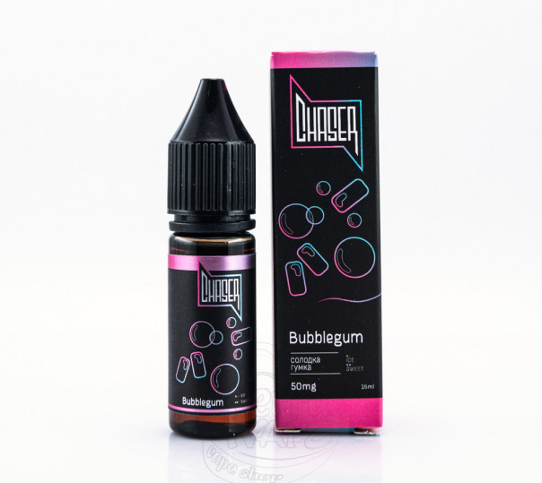 Рідина Chaser Black Salt New Bubblegum 15ml 50mg на сольовому нікотині зі смаком жуйки