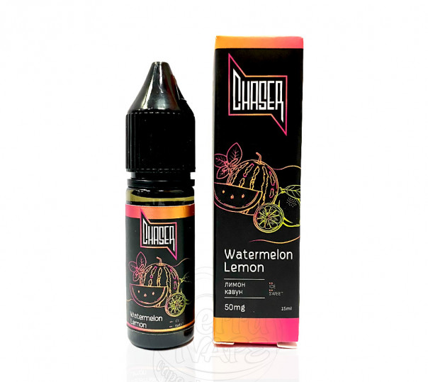 Жидкость Chaser Black Salt New Watermelon Lemon 15ml 30mg на солевом никотине со вкусом арбуза и лимона