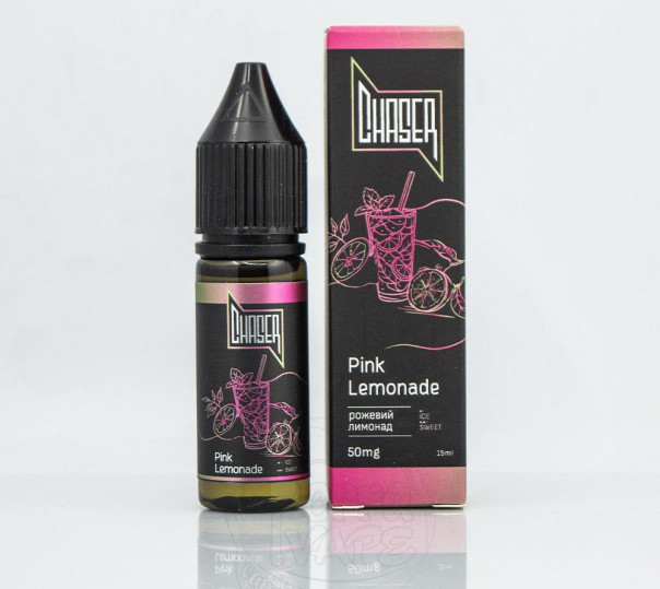 Жидкость Chaser Black Salt New Pink Lemonade 15ml 30mg на солевом никотине со вкусом розового лимонада