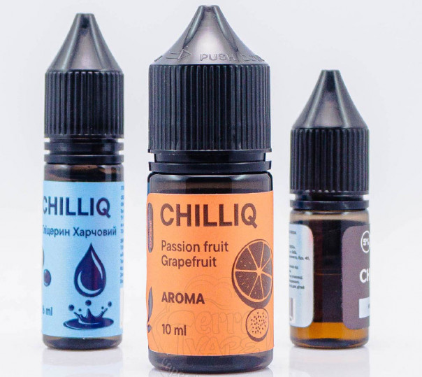 Жидкость Chill Up ChilLiq Salt Passion fruit Grapefruit 30ml 50mg со вкусом маракуйи и грейпфрута (набор компонентов)