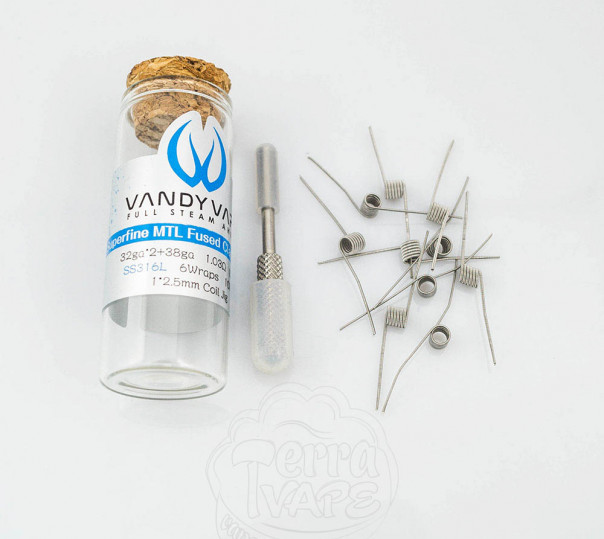 Спирали для вейпа Vandy Vape Superfine MTL Fused Clapton Coil 10 штук