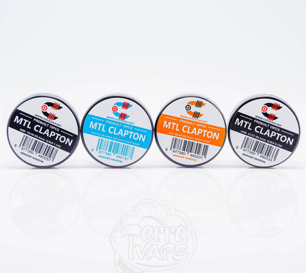 Спірали Coilology Pre-built MTL Clapton Coil 10штук (готовий койл для вейпу)