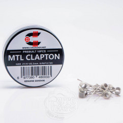 Спірали Coilology Pre-built MTL Clapton Coil Ni80 0.73Ом 10штук (готовий койл)