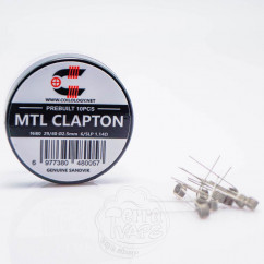 Спірали Coilology Pre-built MTL Clapton Coil Ni80 1.14Ом 10штук (готовий койл)