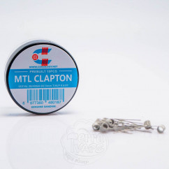 Спірали Coilology Pre-built MTL Clapton Coil SS316L 0.62Ом 10штук (готовий койл)