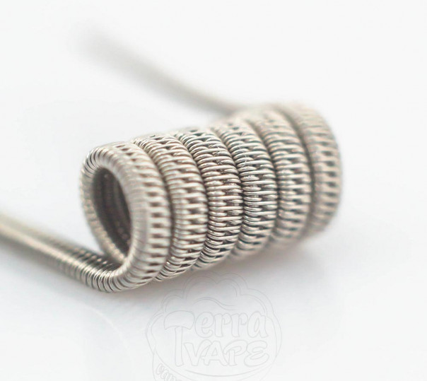 Спираль Staggered Fused Clapton Coil (готовый койл для вейпа)