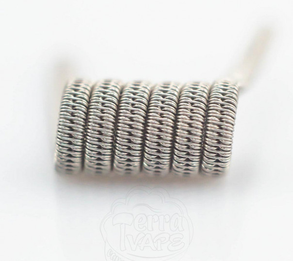 Спираль Staggered Fused Clapton Coil (готовый койл для вейпа)