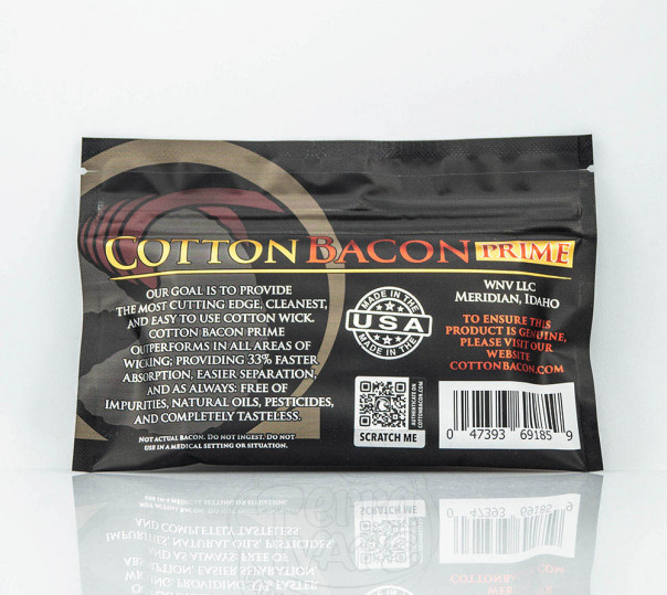 Cotton Bacon Prime Wick 'N' Vape Вата (оригинал)