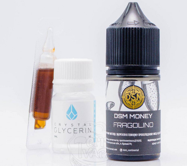 Рідина DSM Money Salt Fragolino 30ml 50mg зі смаком фраголіно (набір компонентів)