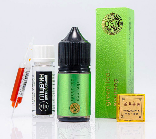 Жидкость DSM Tea Salt Green Tea Soursop 30ml 50mg со вкусом зеленого чая с саусепом (набор компонентов)