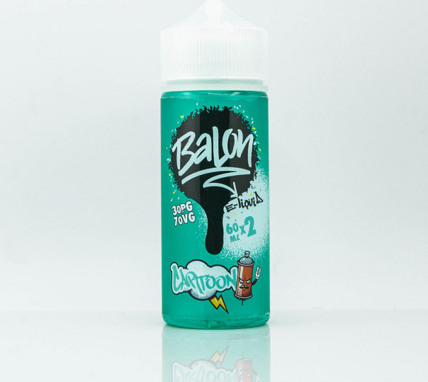 Жидкость Balon Organic Cartoon 120ml 1.5mg на органическом никотине со вкусом груши, банана и маракуйи