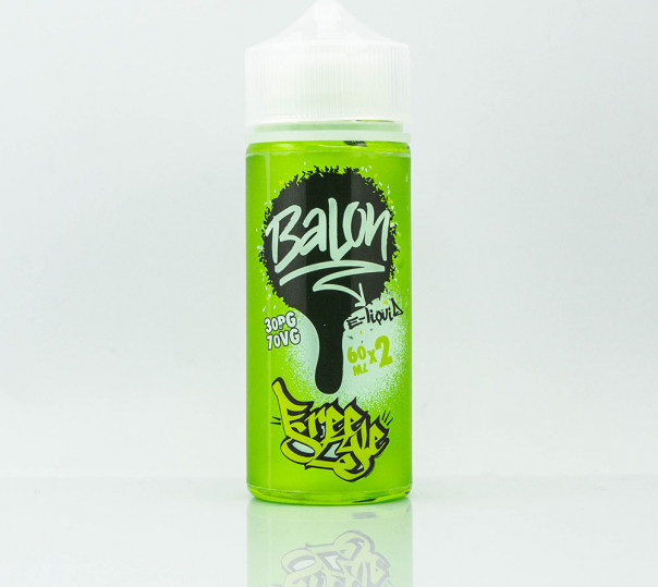 Рідина Balon Organic Free Style 120ml 1.5mg на органічному нікотині зі смаком вишні та яблука